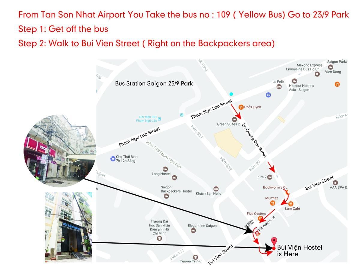 ho chi minh autobus 109 ibilbidearen mapa