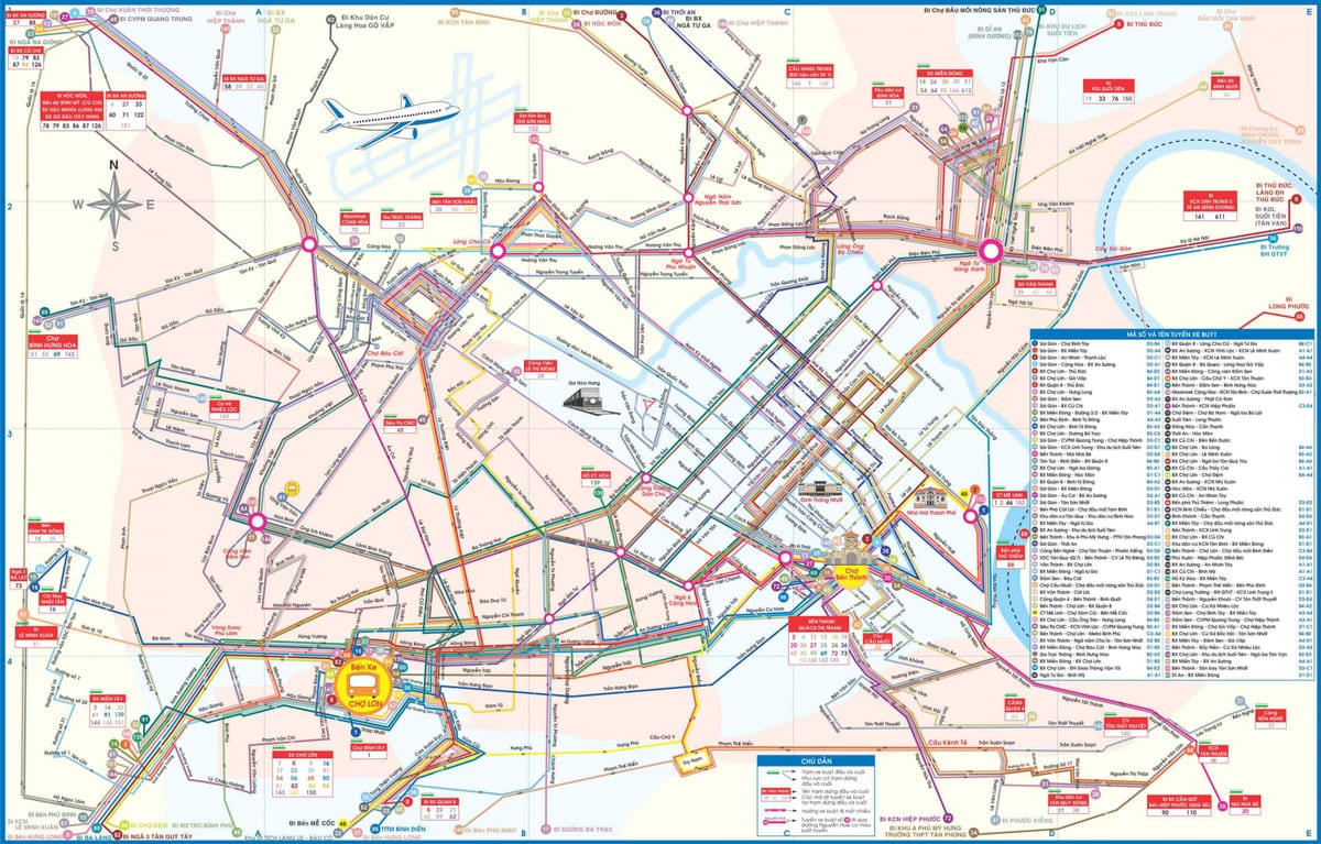 ho chi minh hiria autobus mapa