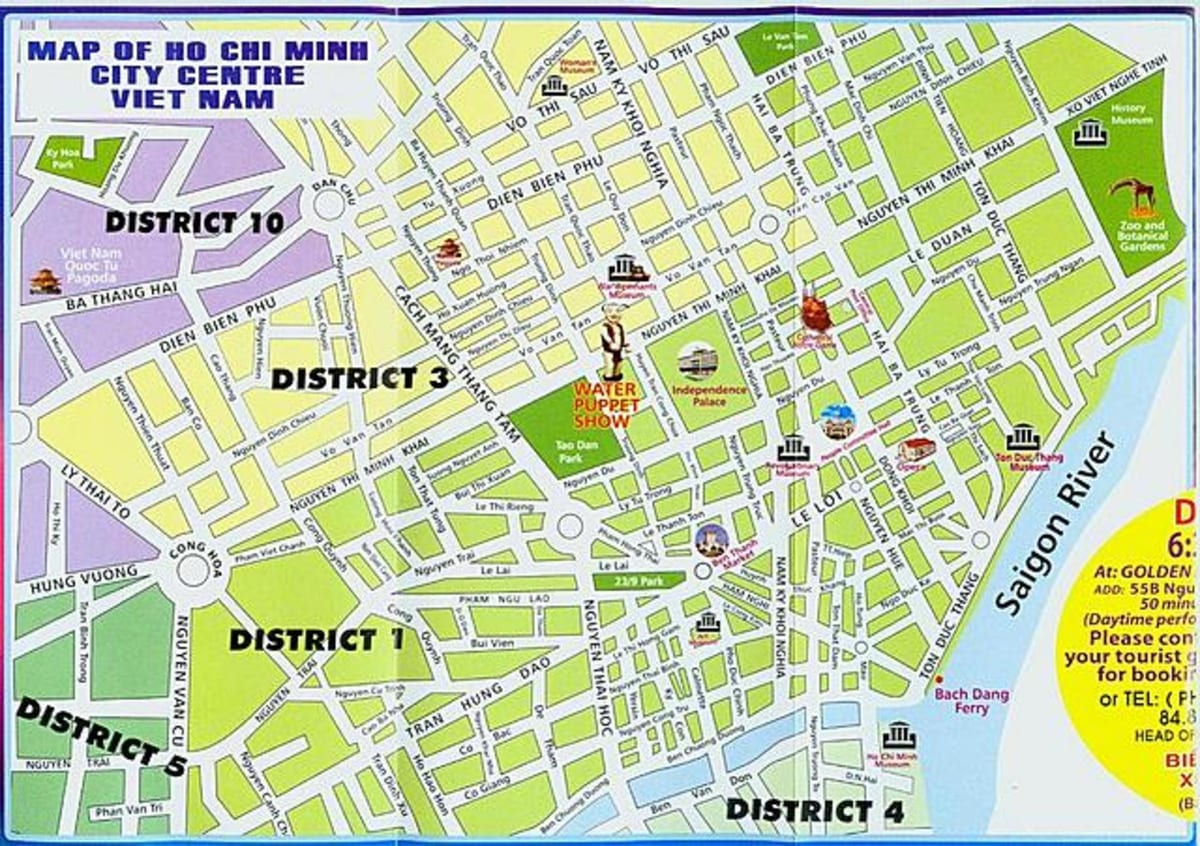 Mapa ho chi minh city center