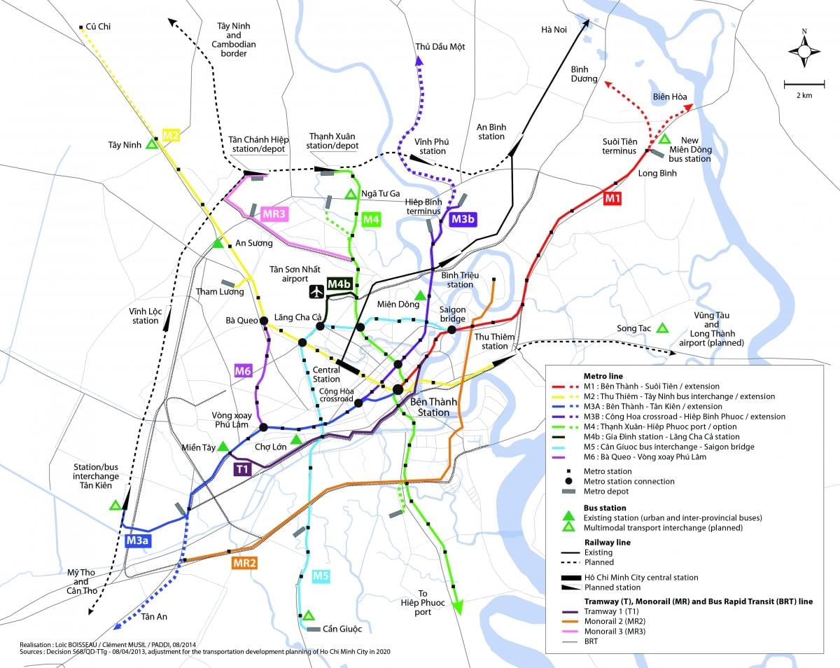 ho chi minh hiria metro mapa