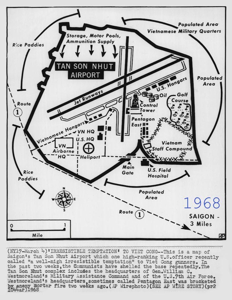 Mapa saigon 1968