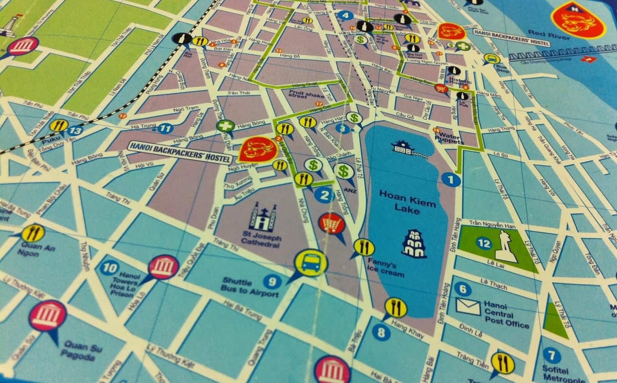 ho chi minh walking tour mapa