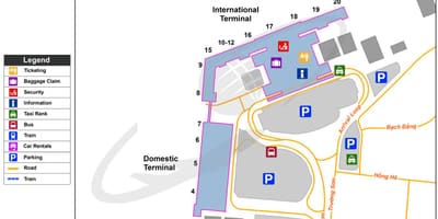 Ho chi minh city aireportua mapa