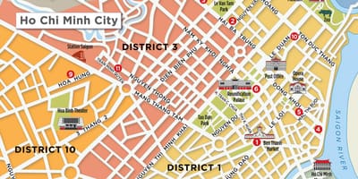 Mapa auzoan 1 saigon
