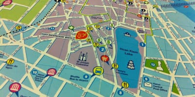 Ho chi minh walking tour mapa