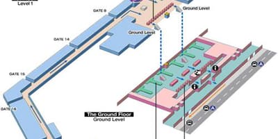 Saigon aireportuko mapa